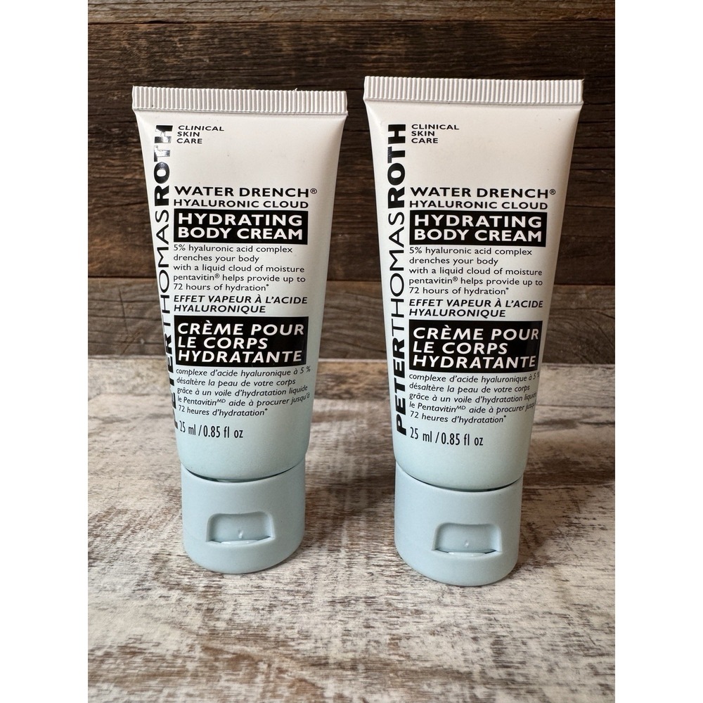Peter Thomas Roth Water Drench Hydrating Body Cream 25ml (x2) | NEW Sealed | $36
